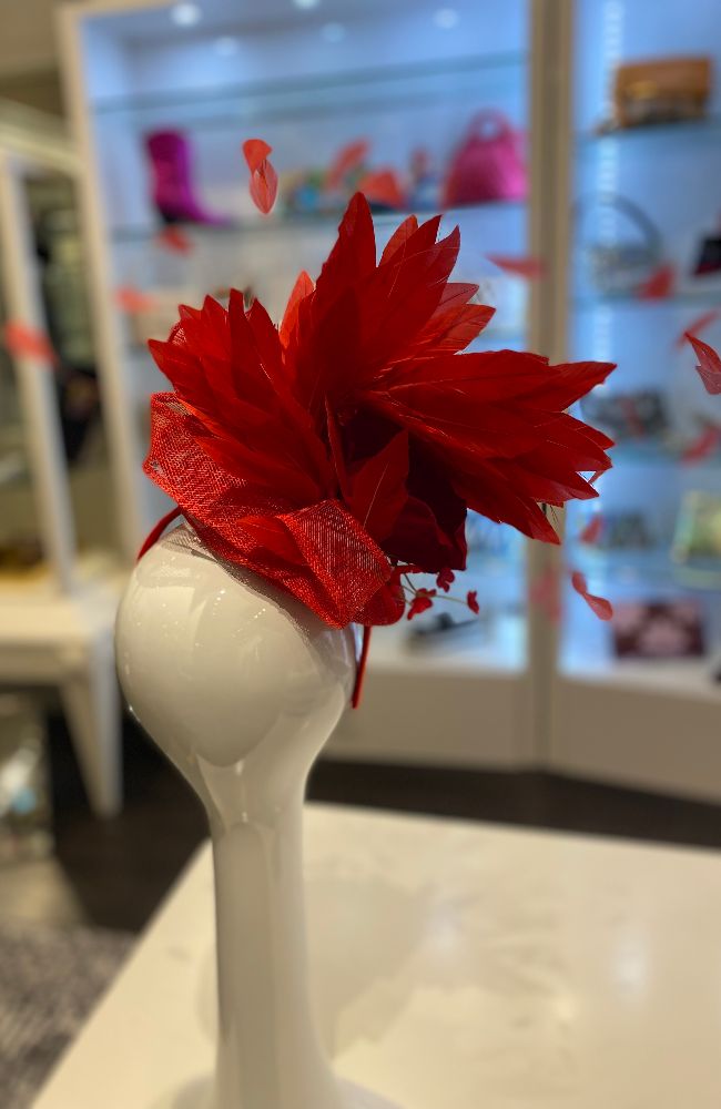 Fascinator Light Red
