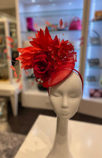 Fascinator Light Red