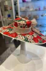 Hat Print with Flower