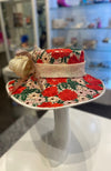 Hat Print with Flower