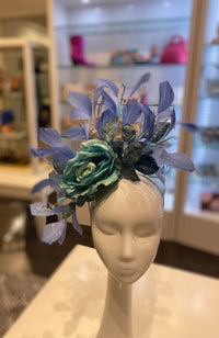 Fascinator Turq. Perriwinkle