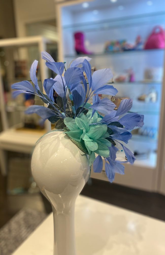Fascinator Turq. Perriwinkle