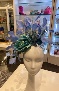 Fascinator Turq. Perriwinkle
