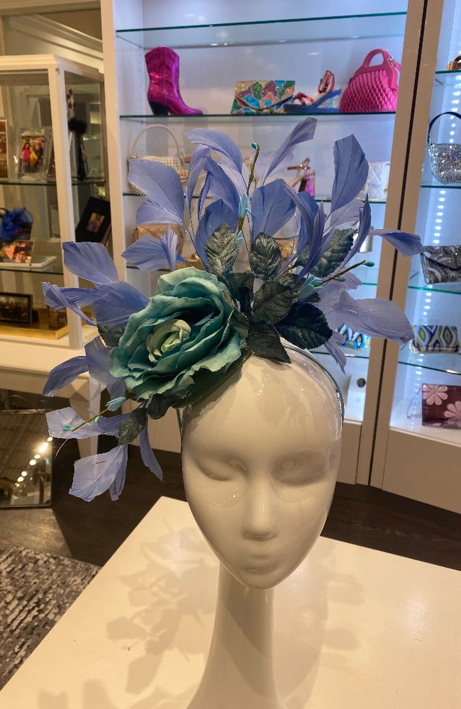 Fascinator Turq. Perriwinkle