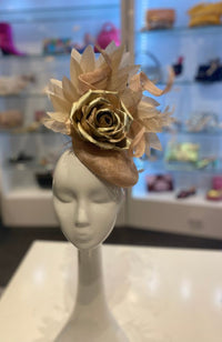 Fascinator Beige Flower