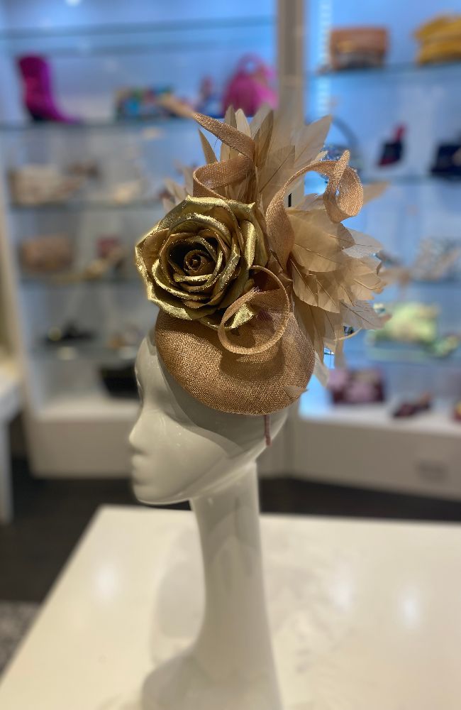 Fascinator Beige Flower