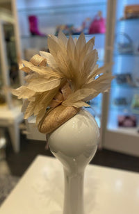Fascinator Beige Flower