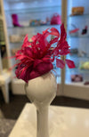 Fascinator Rose Rouge
