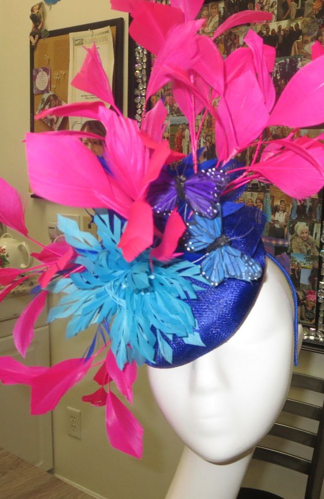Fascinator Butterfly Blue