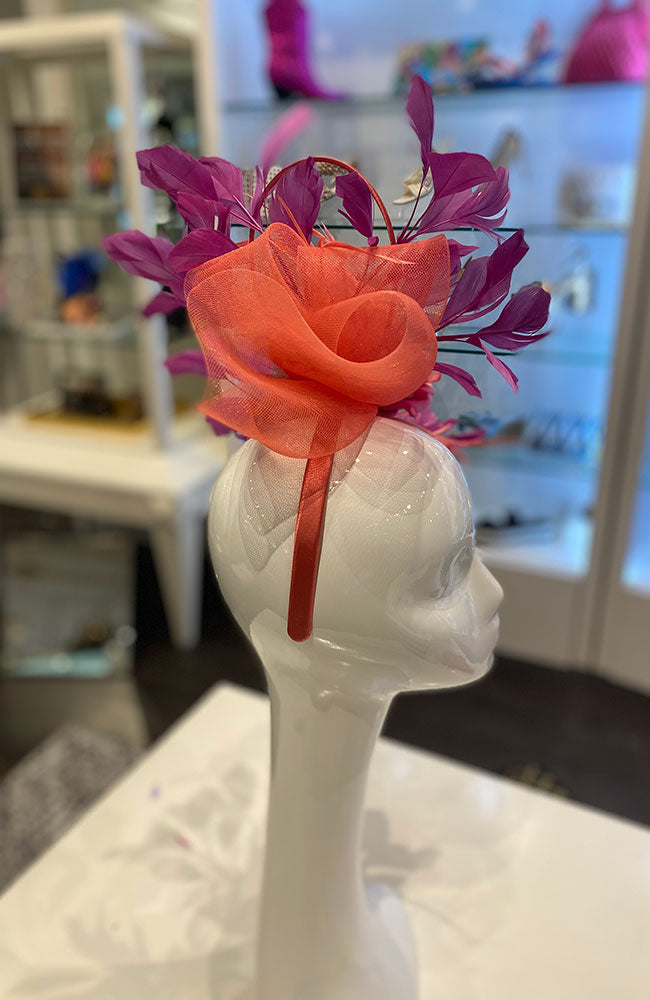 Fascinator Dusty Rose