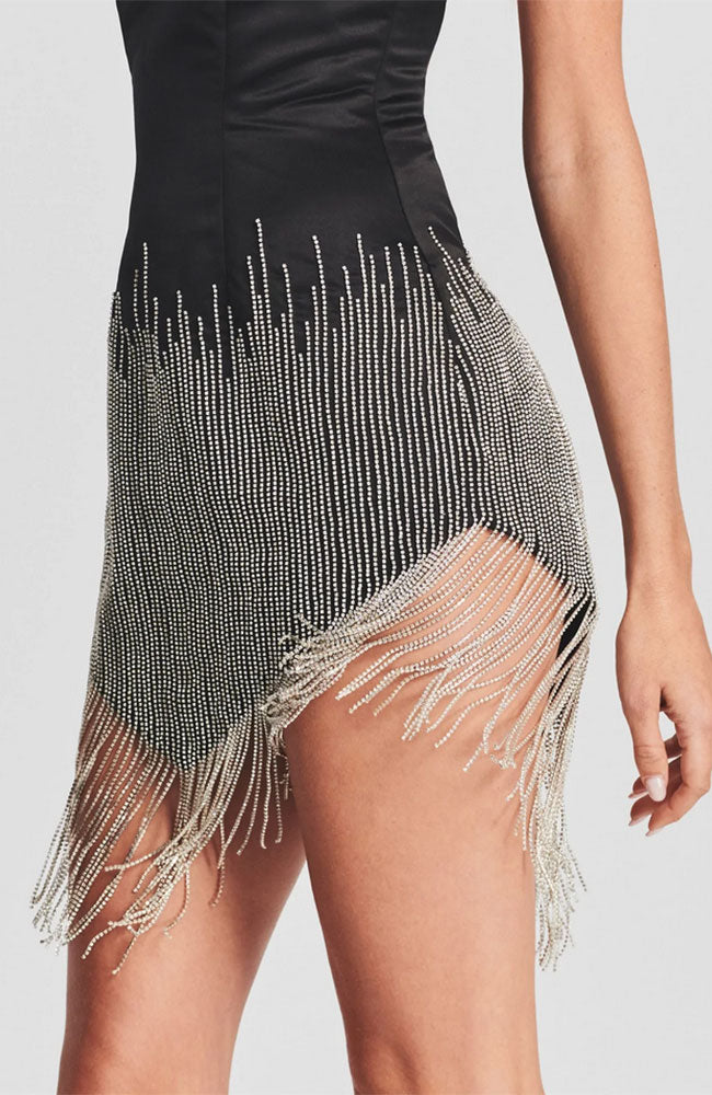 Eos Dress in Black Silver