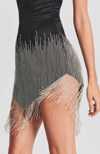 Eos Dress in Black Silver