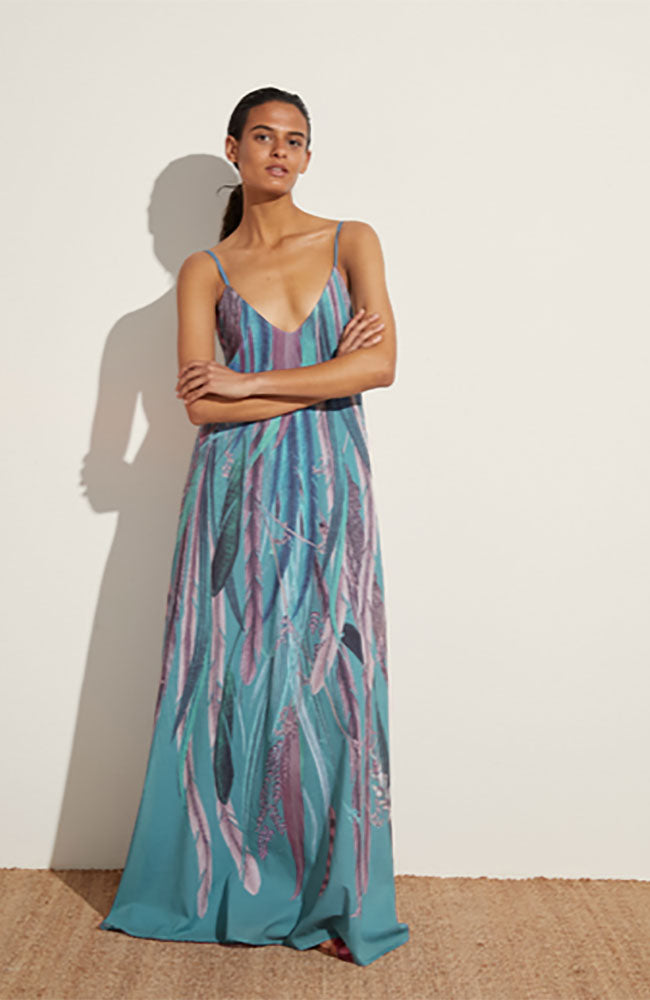 Iruya Long Dress with Straps