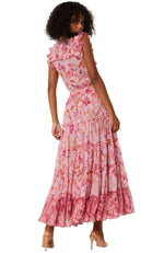 Trina Dress Fire Florals