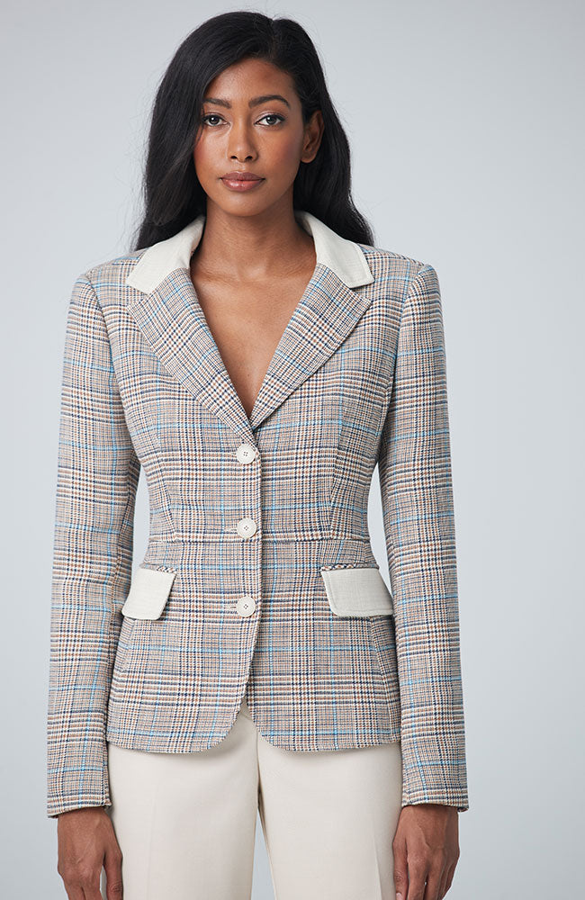 Short Jacket with Contrast TS