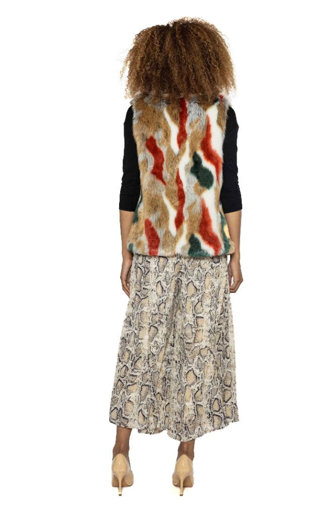 Multi Colored Fur Vest