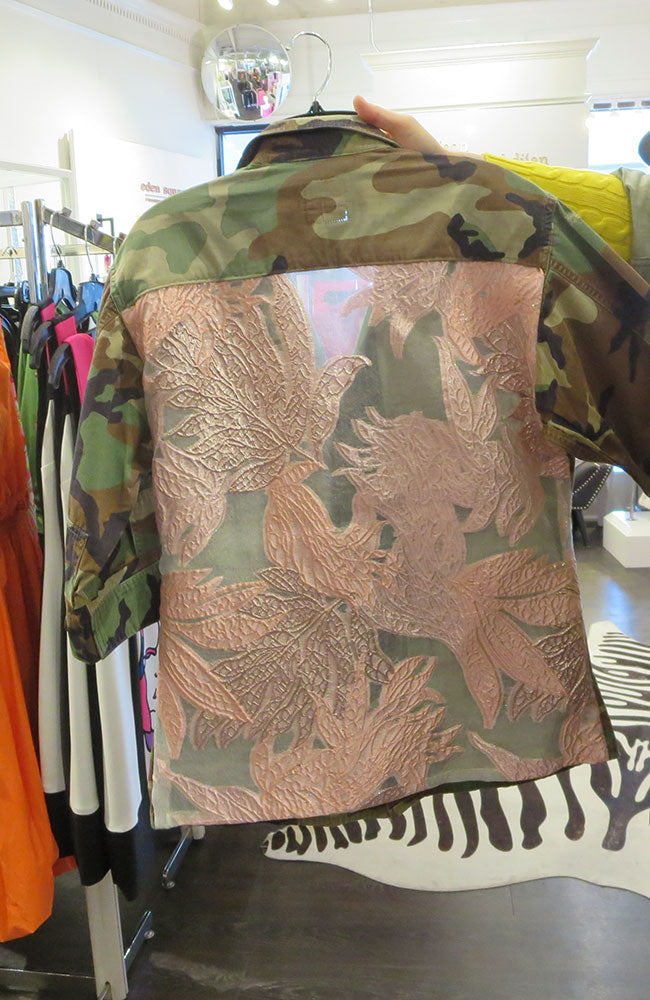 Gr Camo Full Pink Brocade