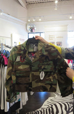 Gr Camo Cropped Ditsy Flower