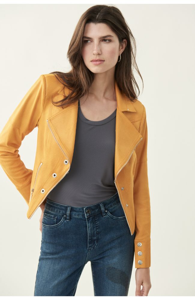 Faux Leather Moto Jacket