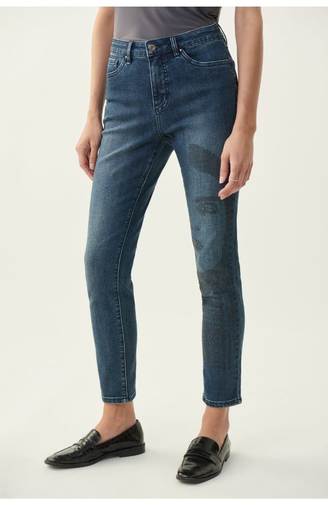 Jean in Blue with Patch Details