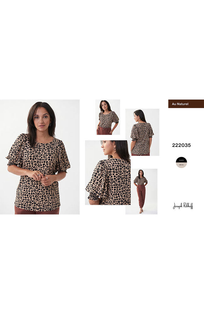 Elastic Elbow Sleeve Animal Top