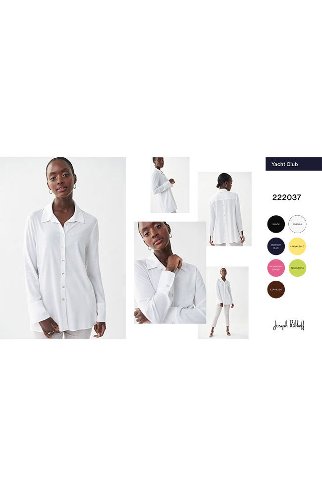 Long Sleeve Button Up Long Blouse