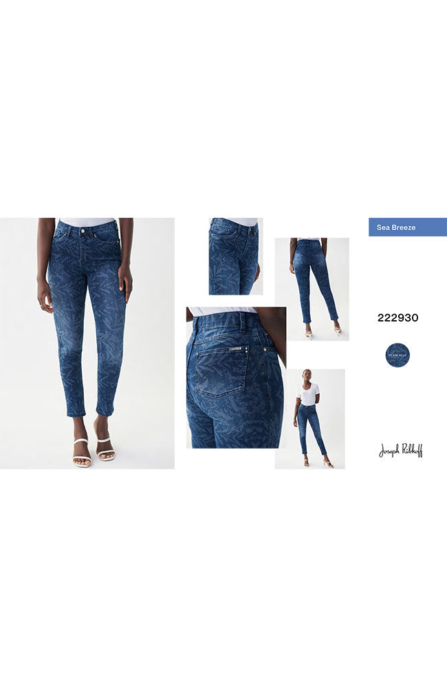 Jean with Leaf Pattern