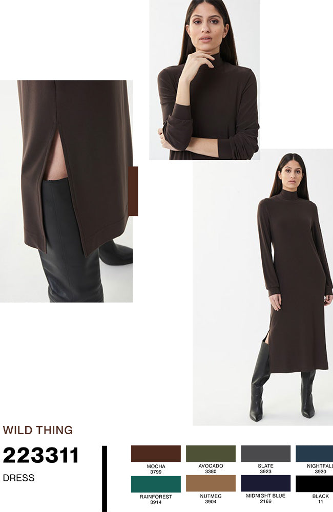 Turtleneck Sweater Midi Dress 47" HSP