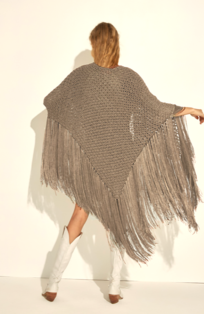 Knit Triangle Chal