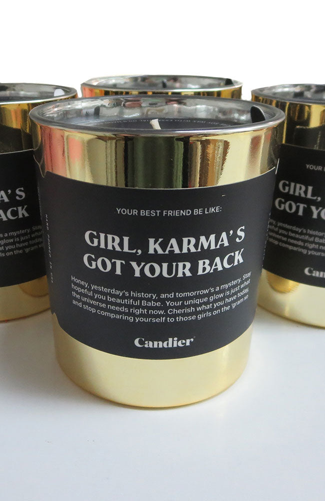 Karma's Got Your Back Candle