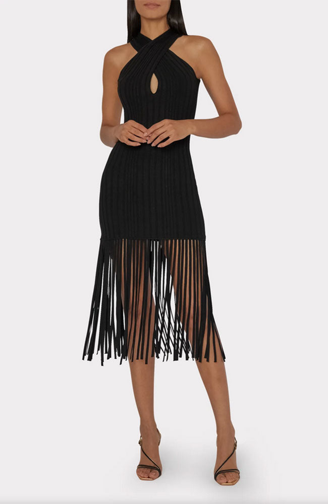Cross Front Fringe Dress – shoprodeodrive