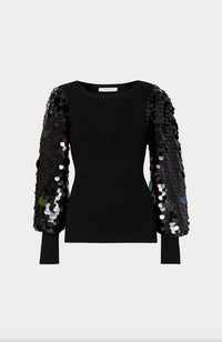 Paillette Sleeve Sweater