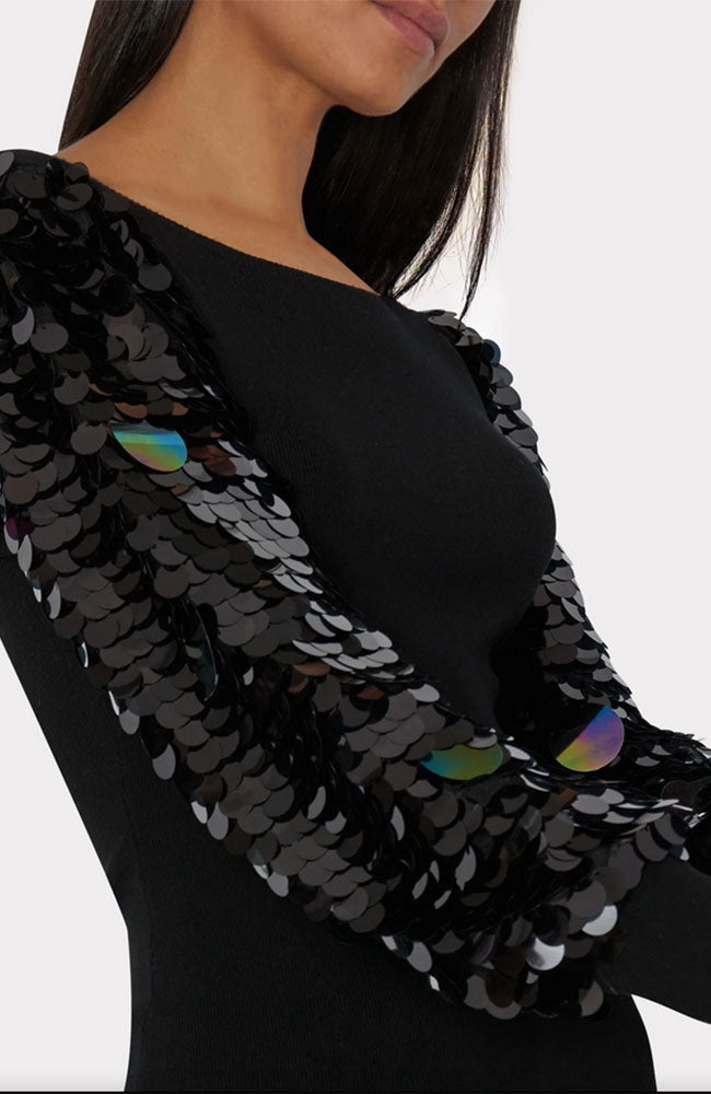 Paillette Sleeve Sweater
