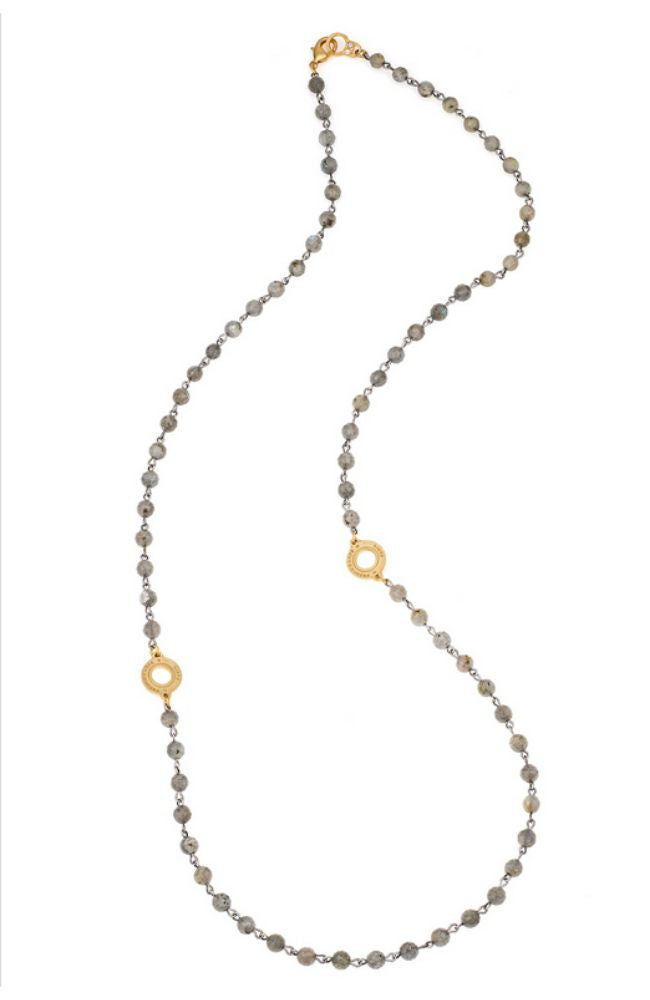36" Labradorite Wrap Necklace