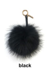 Raccoon Pom Keychain
