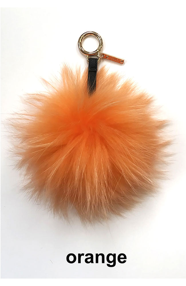 Raccoon Pom Keychain