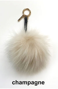 Raccoon Pom Keychain