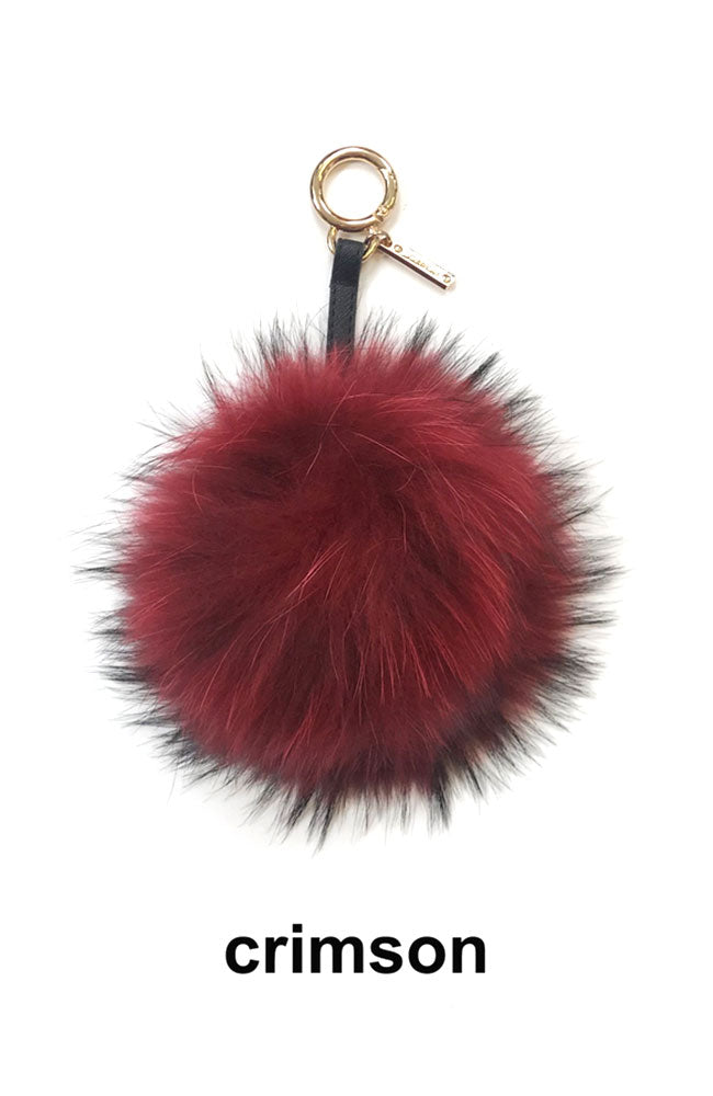 Raccoon Pom Keychain
