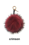 Raccoon Pom Keychain