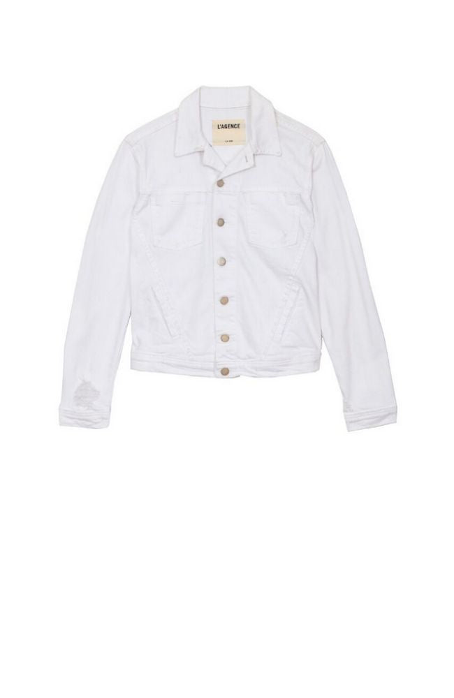 Celine Slim Femme Jacket in Blanc