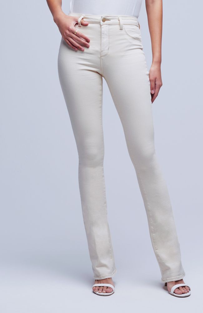 Selma HR Sleek Baby Boot Jean in Oat