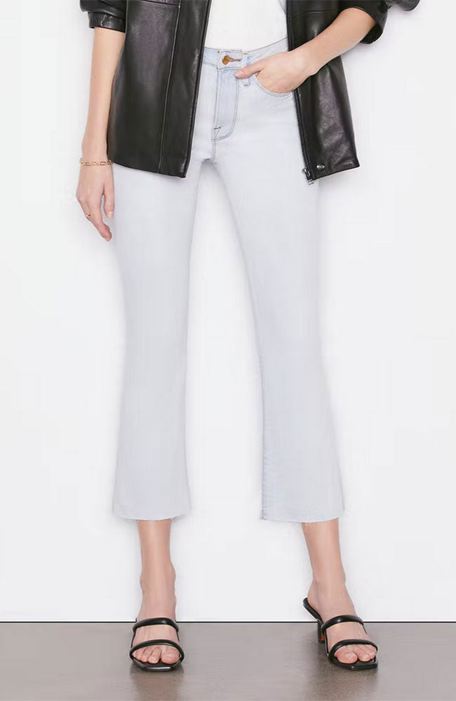 Le Crop Mini Boot Raw Jean