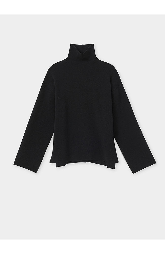MWAP2RKC04 Dbl Knit Stand Collar Sweater