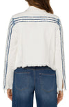 Cropped Jacket & Fray Hem