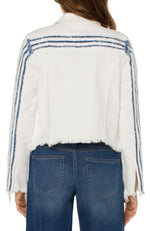 Cropped Jacket & Fray Hem