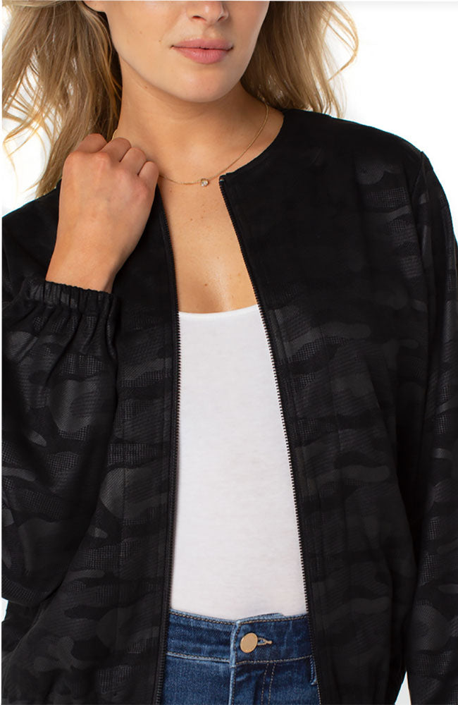 Basic Collarless Jacket