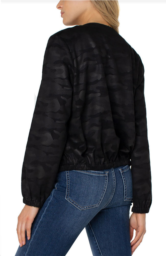 Basic Collarless Jacket