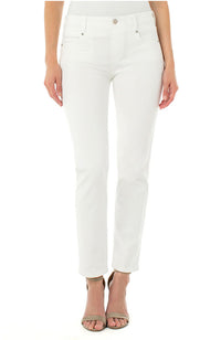 Gia Glider Slim Jean 29" Inseam Bright White