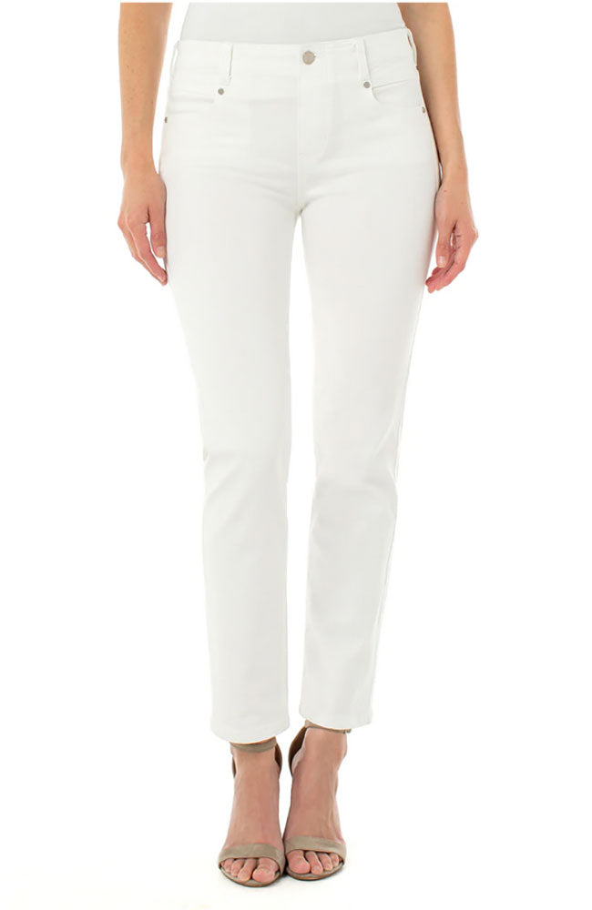 Gia Glider Slim Jean 29" Inseam Bright White