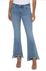 Hannah Flare Curve Fray Hem